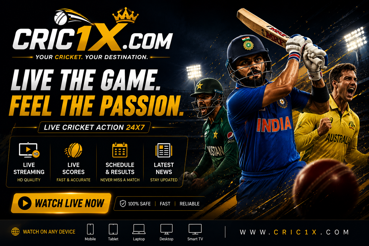 Cric1x live cricket