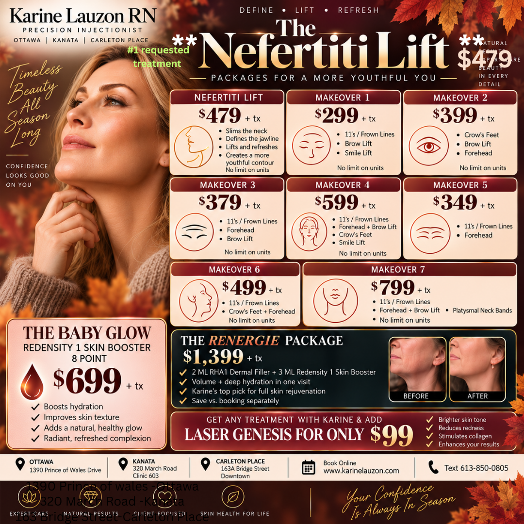 Fall Beauty Packages flyer