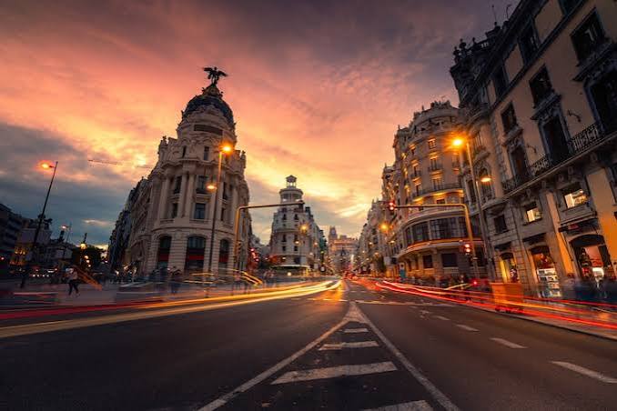 Madrid al atardecer