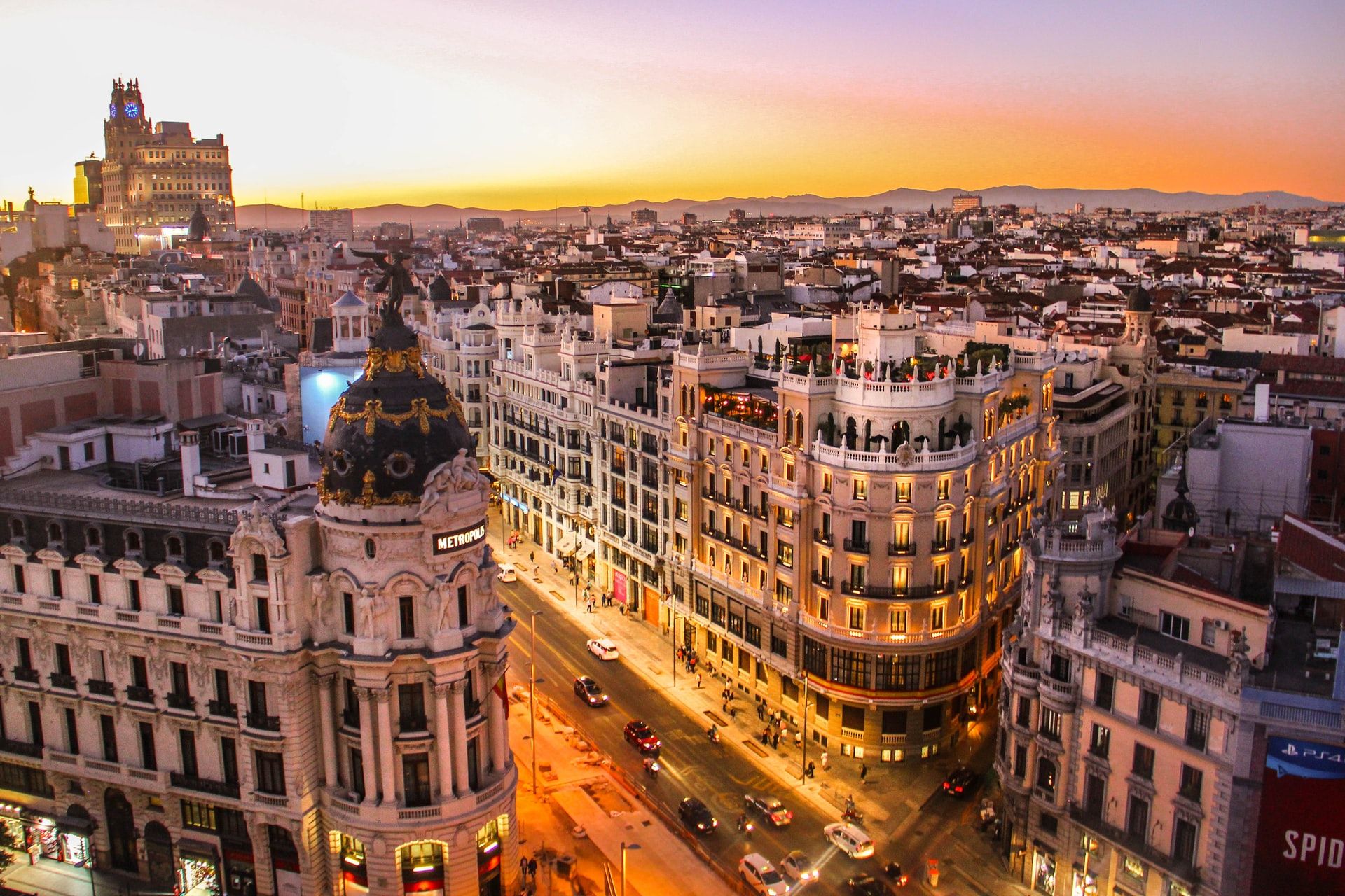 Madrid al atardecer