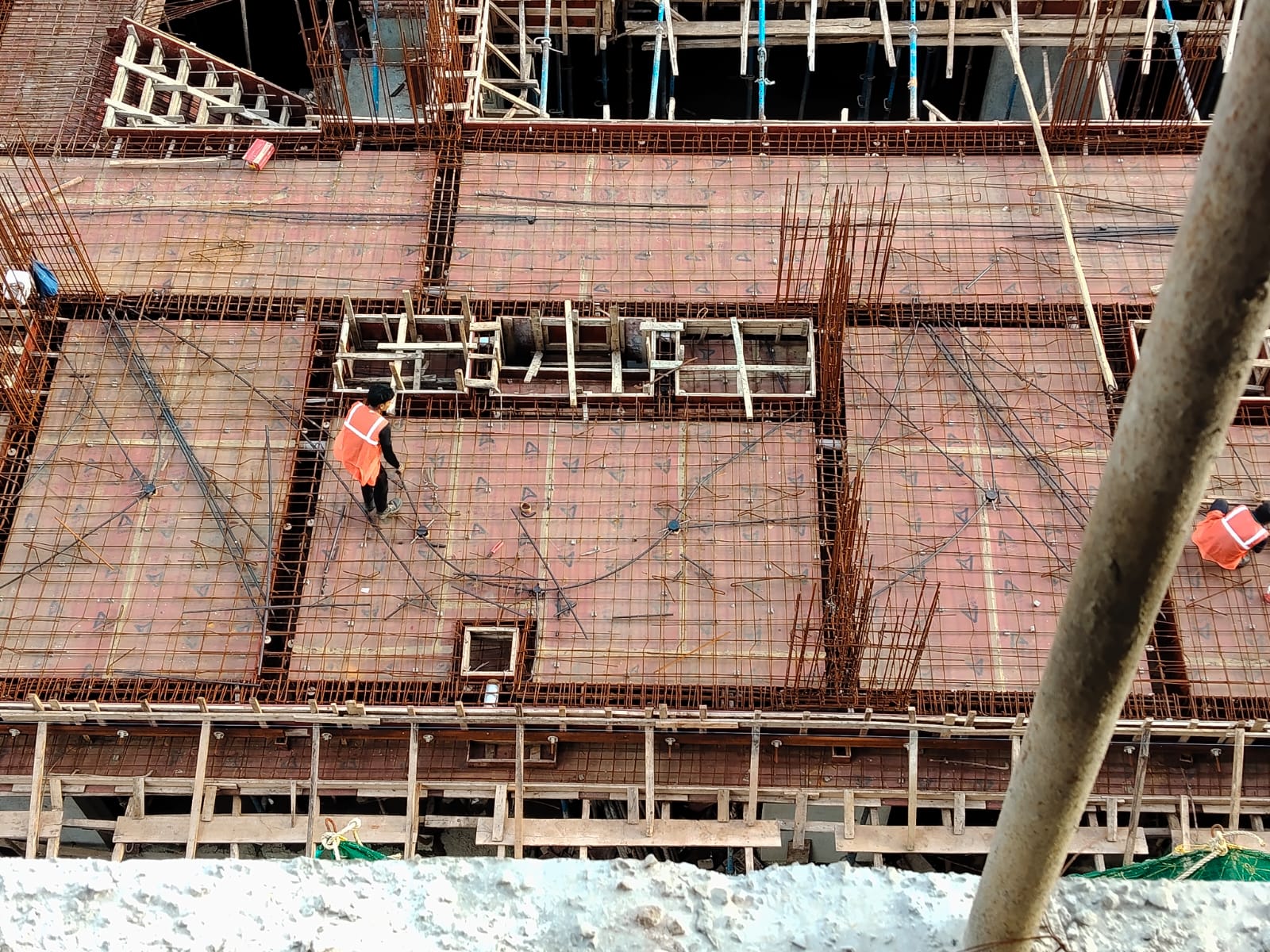 Gativan site team executing reinforcement work on a live project