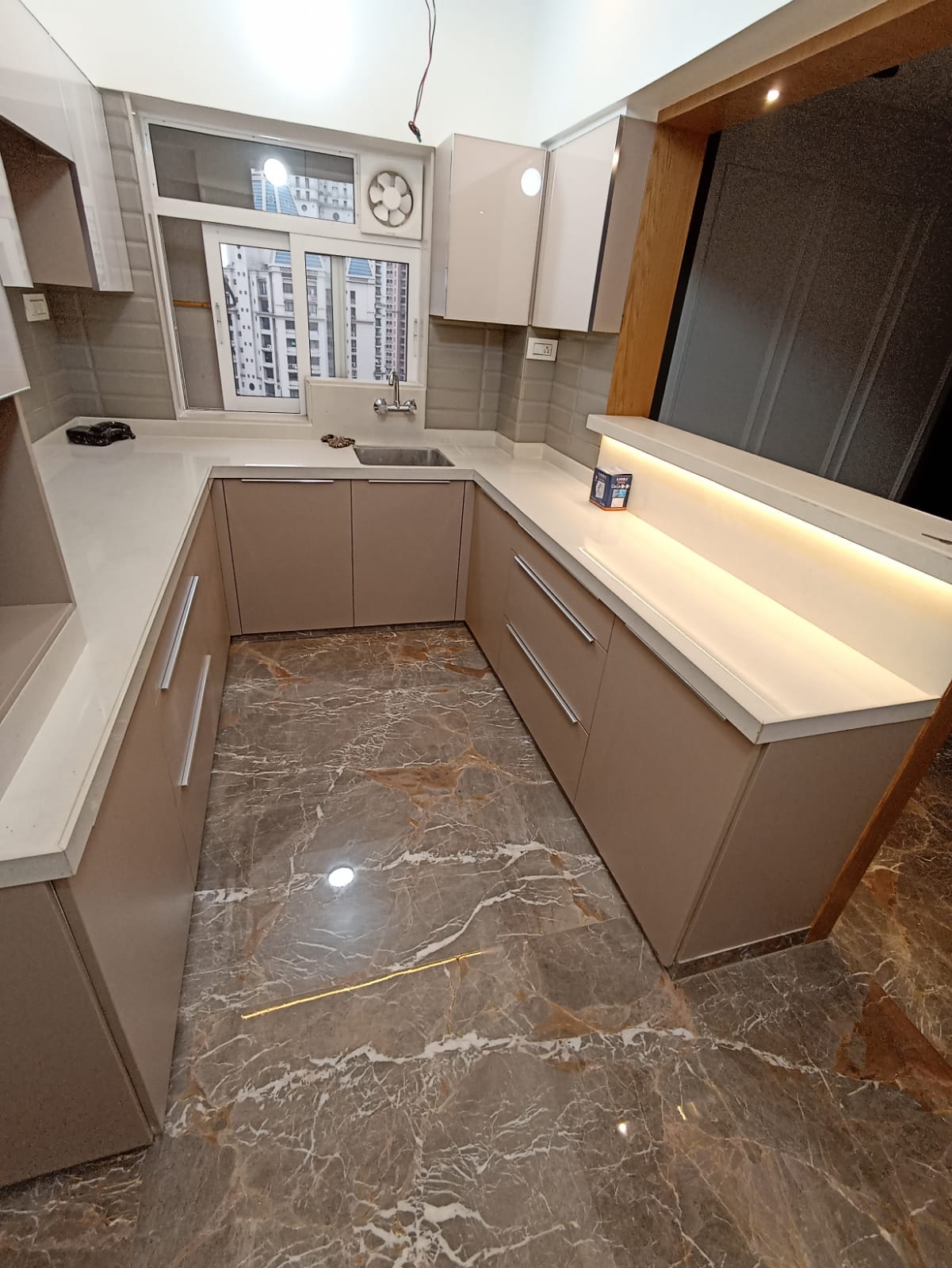 Real work · Furniture & Interiors — Modular kitchen — completed handover