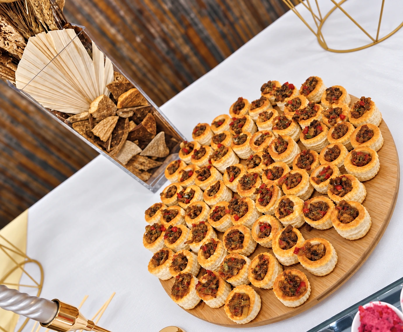 Bouchées feuilletées garnies