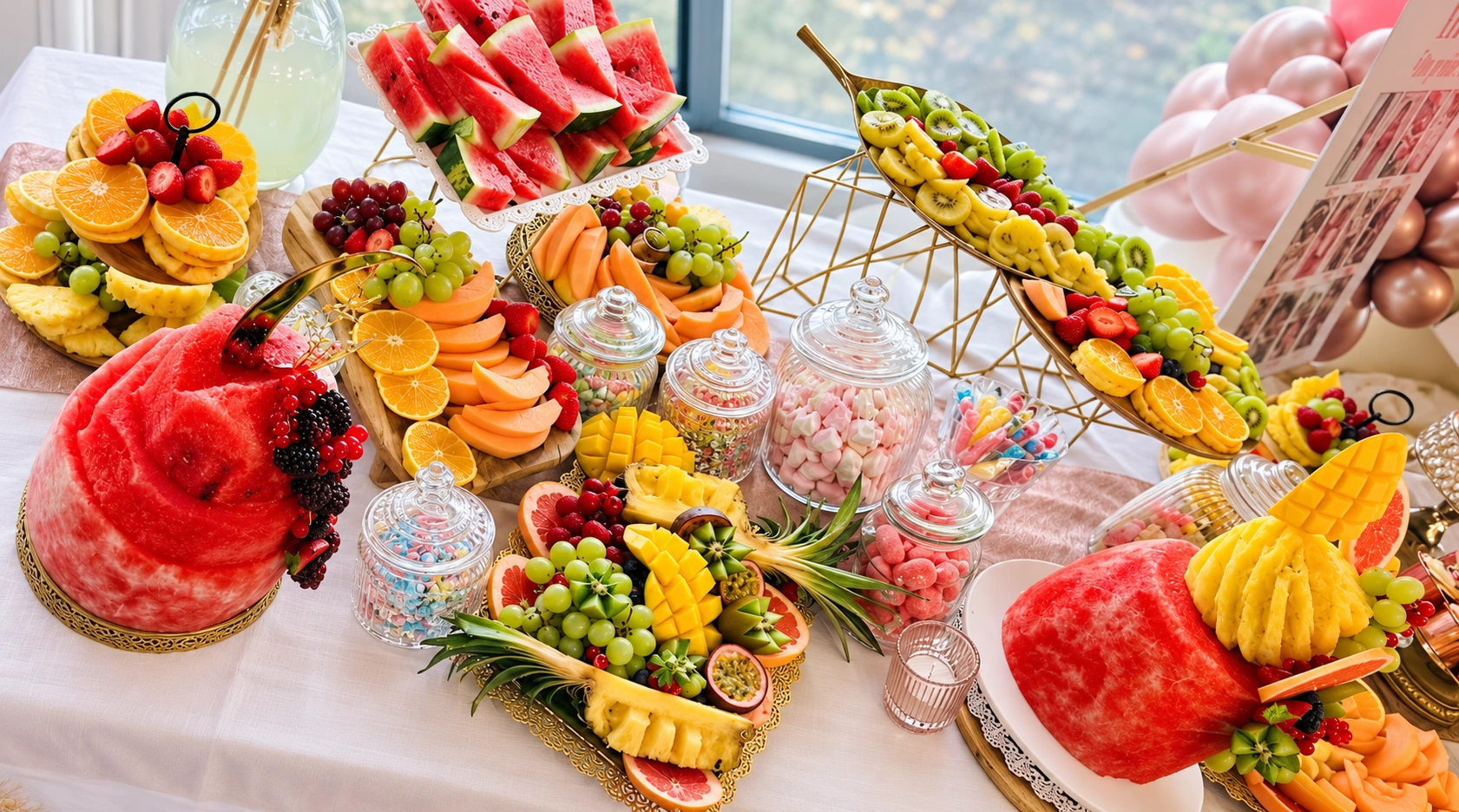 Buffet de fruits créatif Vanoupresta