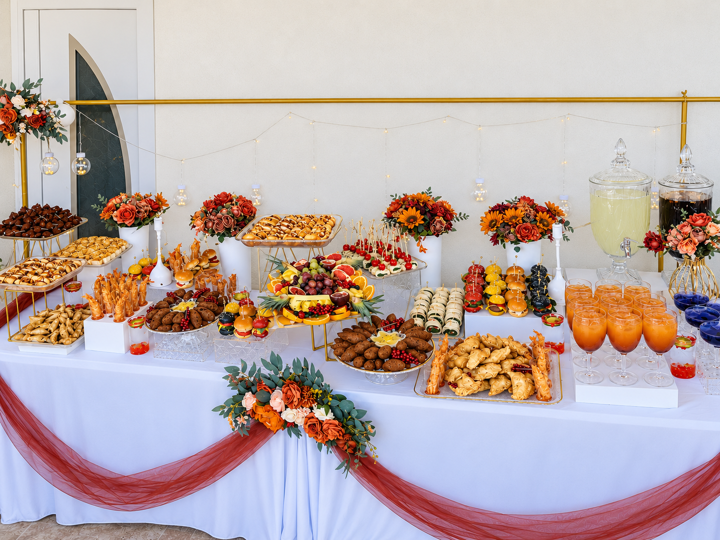 Grand buffet de réception