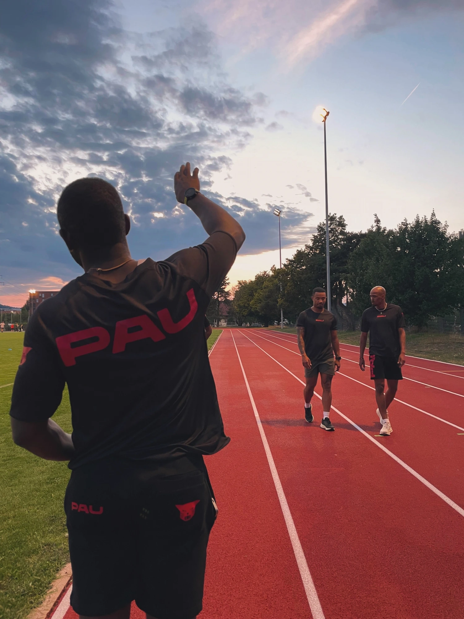 Night training session