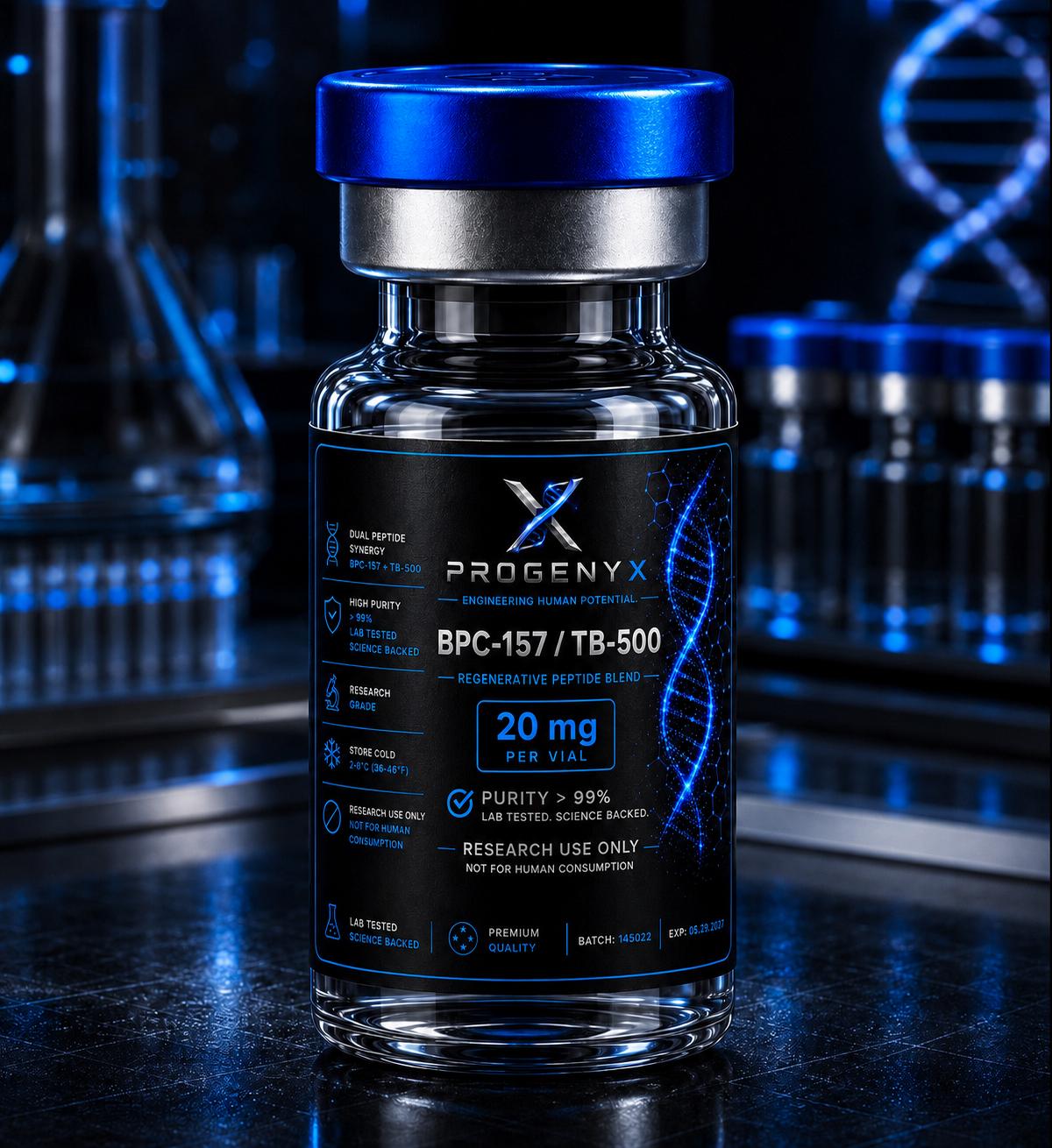 BPC-157 + TB-500 research vial