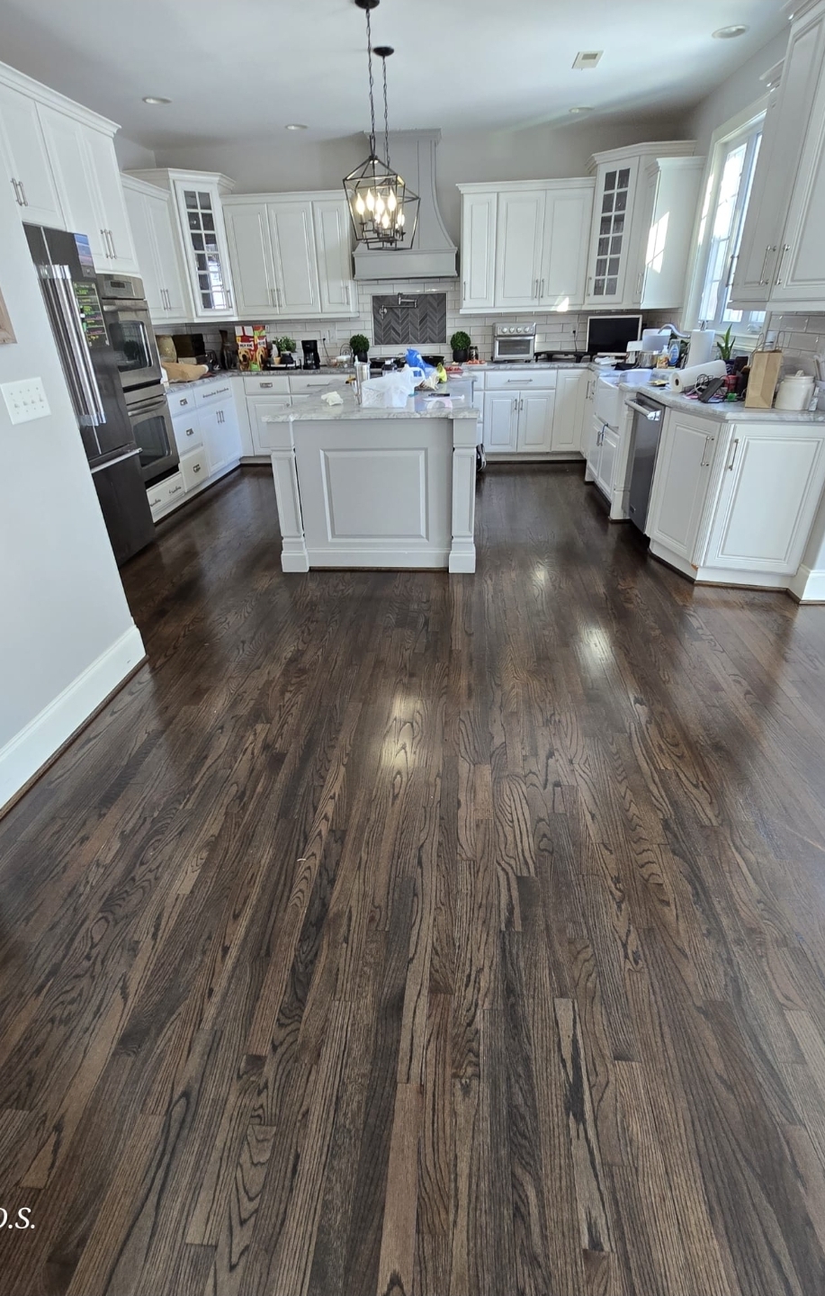 Hardwood floor in a bright Pennsylvania kitchen