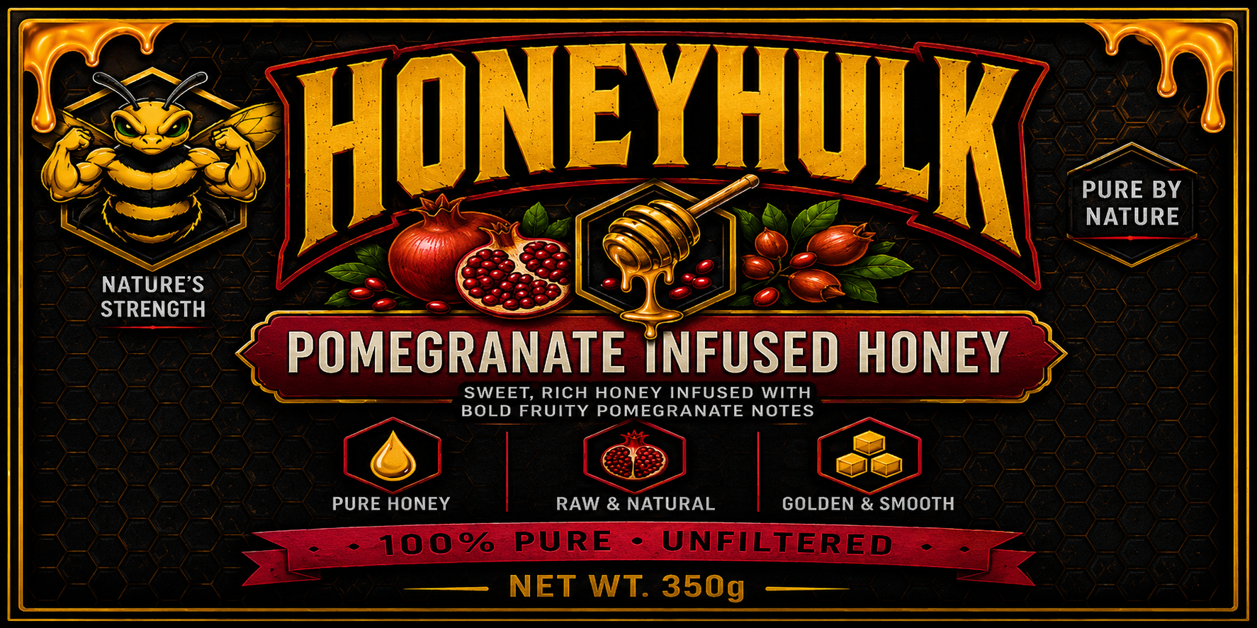 Pomegranate Infused Honey