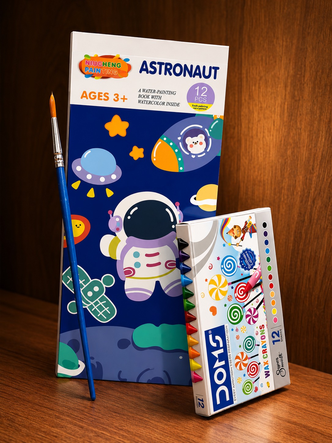 Colouring Book + Crayons
