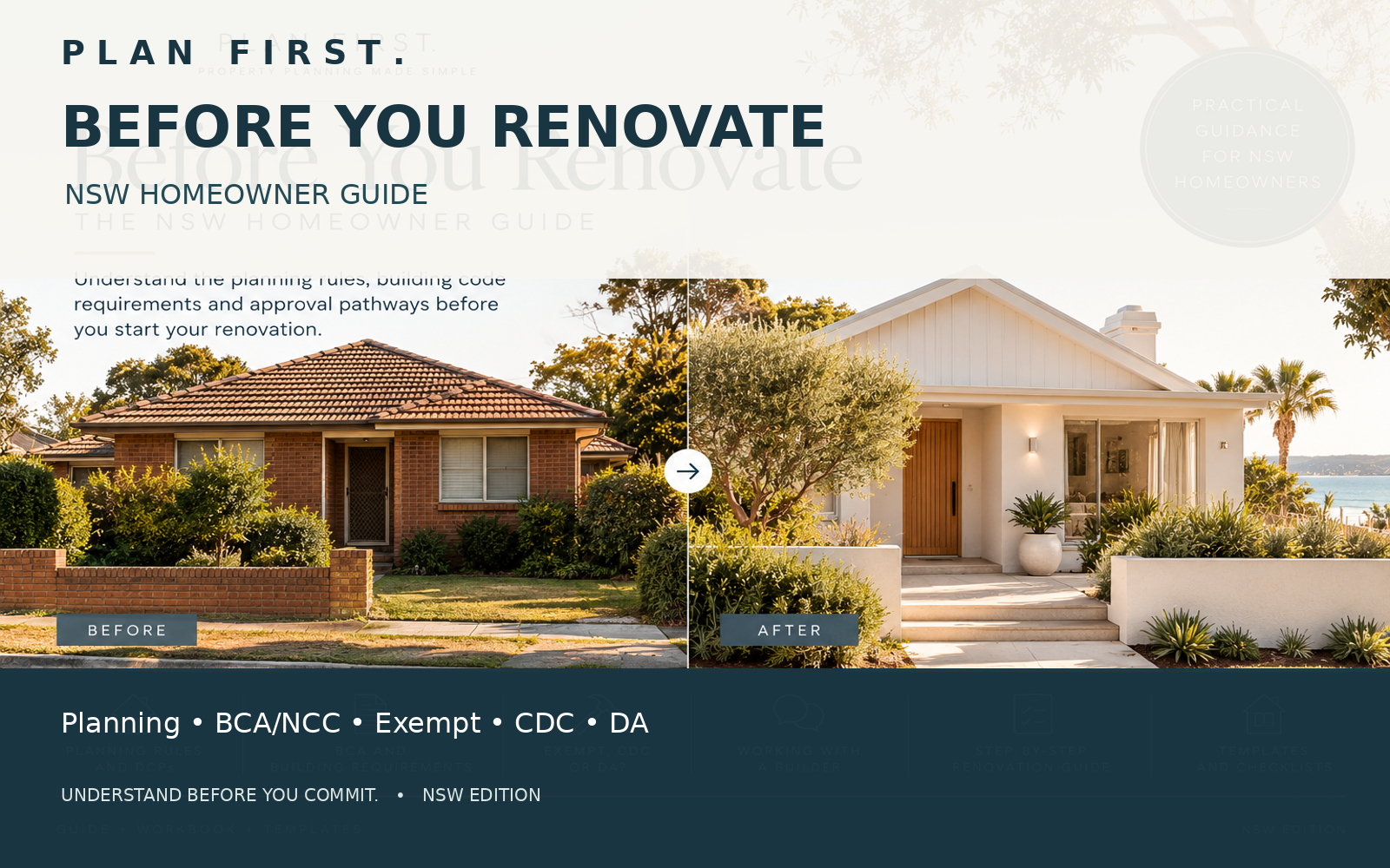 Before and after: a classic brick home transformed into a bright coastal renovation