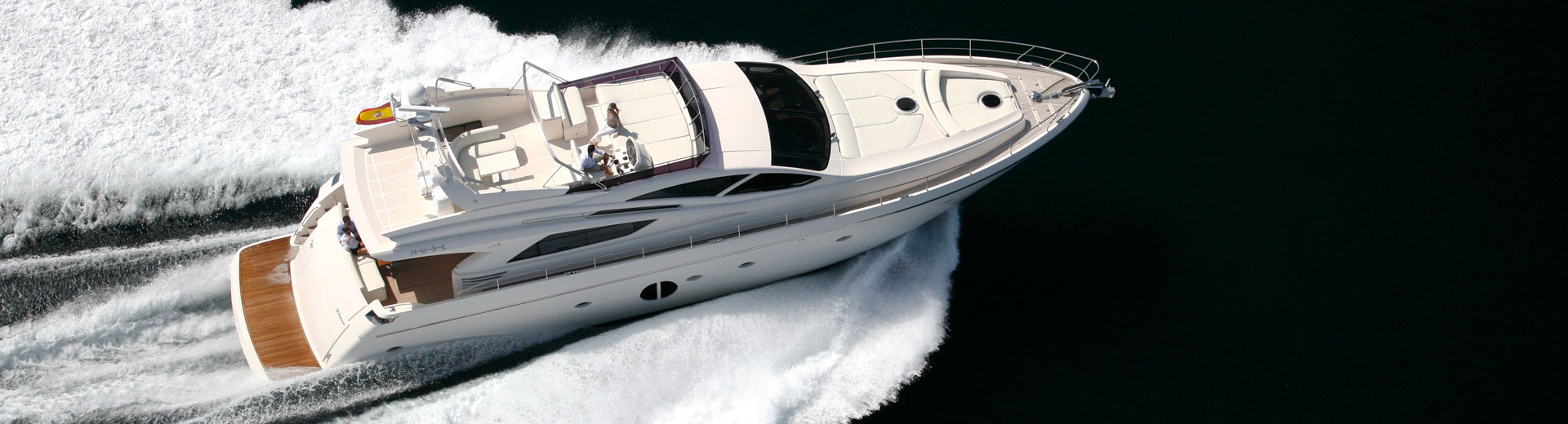 Luxury yacht cruising the Mediterranean
