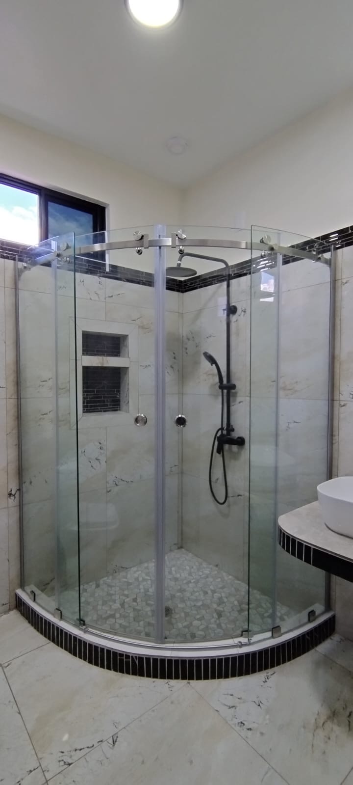 Vidrio curvo templado para ducha