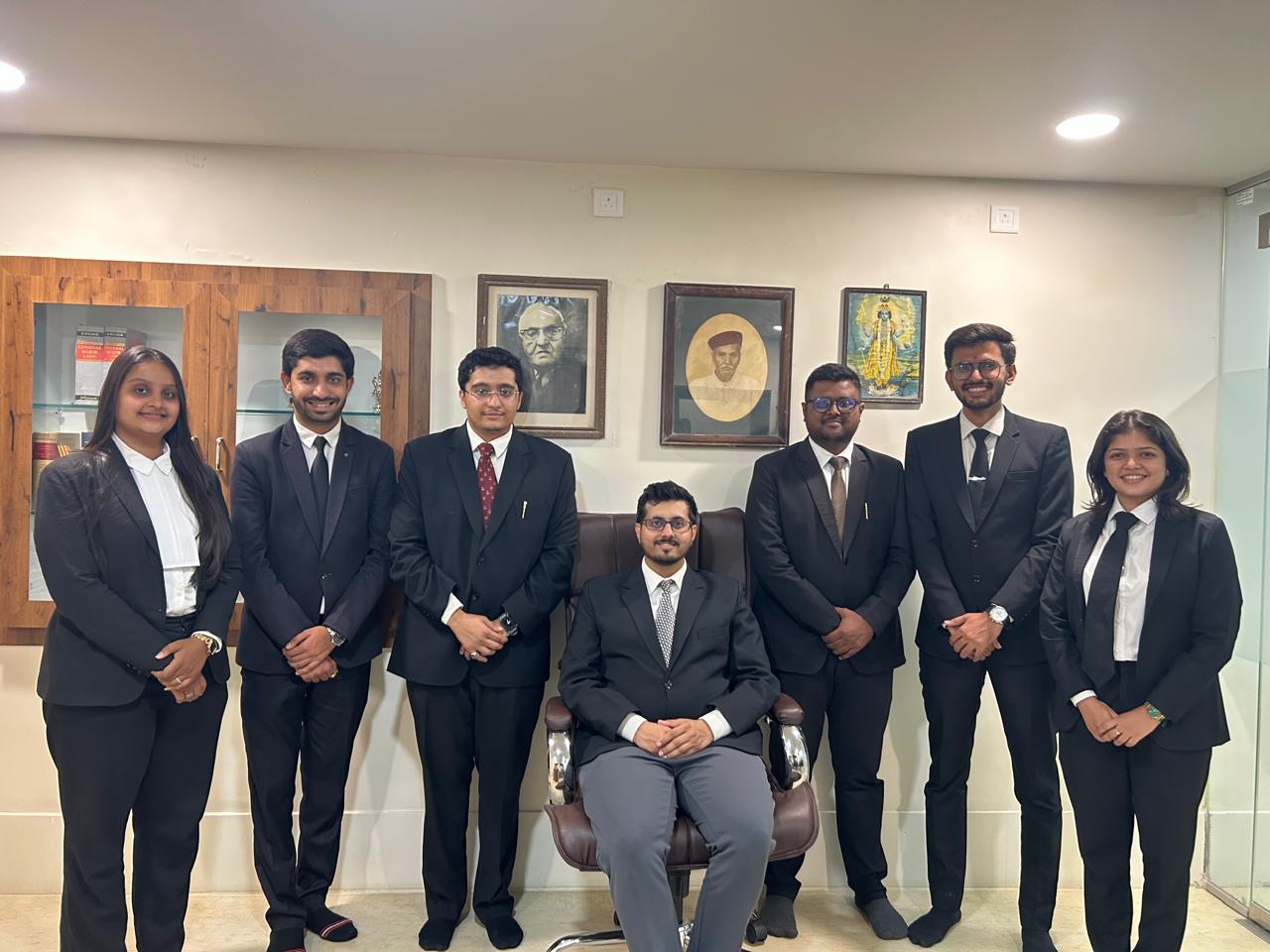 R.B Majmudar & Advocates team members - full firm photograph