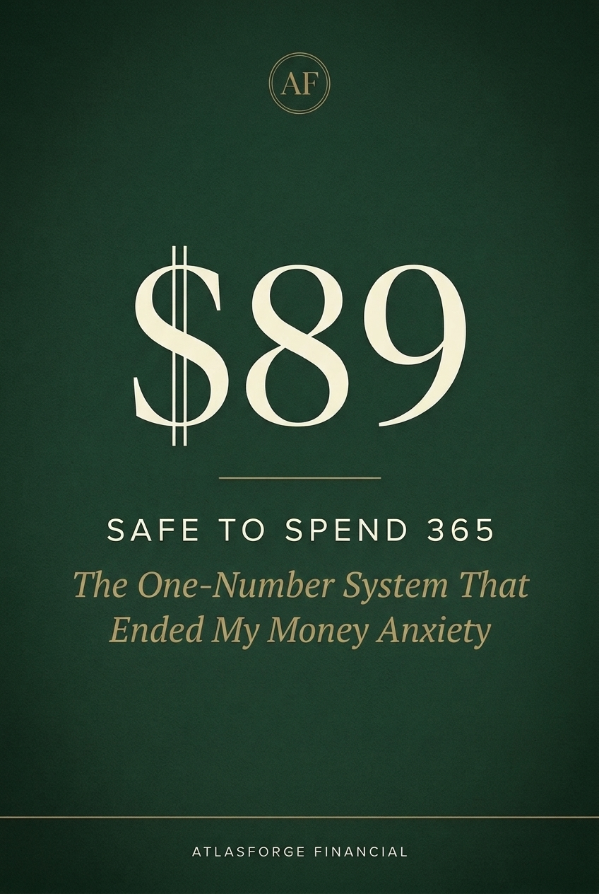 Safe to Spend 365 — The One-Number System That Ended My Money Anxiety, an AtlasForge Financial ebook