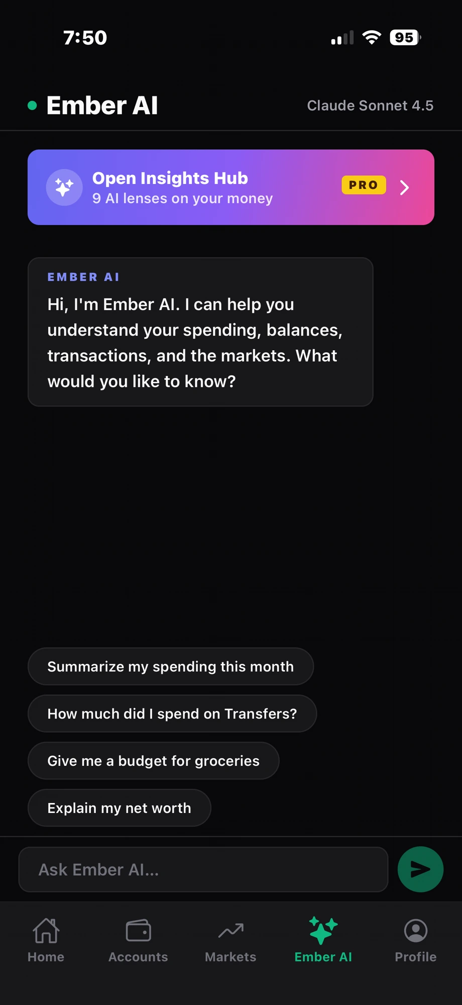 Ember360 Ember AI screen